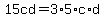 15cd=3%2A5%2Ac%2Ad