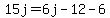 15j=6j-12-6