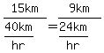 15km%2F%2840km%2Fhr%29=9km%2F%2824km%2Fhr%29