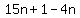 15n+%2B+1+-+4n+