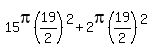 15pi%2819%2F2%29%5E2%2B2pi%2819%2F2%29%5E2