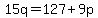 15q=127%2B9p