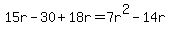 15r-30%2B18r=7r%5E2-14r