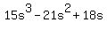 15s%5E3-21s%5E2%2B18s
