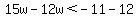 15w-12w%3C-11-12