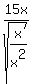 15x%2Fsqrt%28x%2Fx%5E2%29