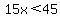 15x%3C45