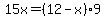 15x=%2812-x%299