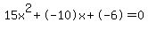 15x%5E2%2B-10x%2B-6+=+0