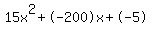 15x%5E2%2B-200x%2B-5