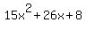 15x%5E2%2B26x%2B8