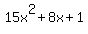 15x%5E2%2B8x%2B1