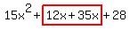15x%5E2%2Bhighlight%2812x%2B35x%29%2B28