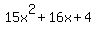 15x%5E2+%2B+16x+%2B+4