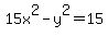 15x%5E2+-+y%5E2+=+15