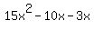 15x%5E2-10x-3x