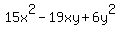 15x%5E2-19xy%2B6y%5E2