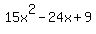 15x%5E2-24x%2B9