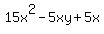 15x%5E2-5xy%2B5x