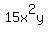 15x%5E2y