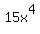 15x%5E4