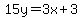 15y=%2B3x%2B3