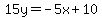 15y=-5x%2B10