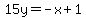 15y=-x%2B1
