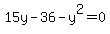 15y-36-y%5E2=0