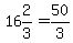 16%262%2F3+=+50%2F3%29