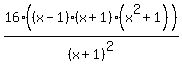 16%28%28x-1%29%28x%2B1%29%28x%5E2%2B1%29%29%2F%28x%2B1%29%5E2