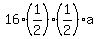 16%281%2F2%29%281%2F2%29%2Aa