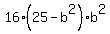 16%2825-b%5E2%29b%5E2