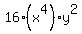 16%28x%5E4%29%2Ay%5E2