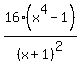 16%28x%5E4-1%29%2F%28x%2B1%29%5E2