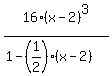 16%28x-2%29%5E3%2F%281-%281%2F2%29%2A%28x-2%29%29+