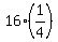 16%2A%281%2F4%29