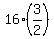16%2A%283%2F2%29
