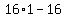 16%2A1+-16