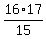 16%2A17%2F15