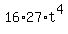 16%2A27%2At%5E4