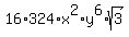 16%2A324%2Ax%5E2%2Ay%5E6%2Asqrt%283%29