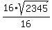16%2Asqrt%282345%29%2F16%29