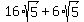 16%2Asqrt%285%29+%2B+6%2Asqrt%285%29