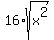 16%2Asqrt%28x%5E2%29