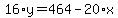 16%2Ay=464-20%2Ax