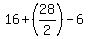 16%2B%2828%2F2%29-6