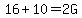 16%2B10=2G