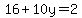16%2B10y=2