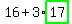 16%2B3%2Ahighlight_green%28+17+%29